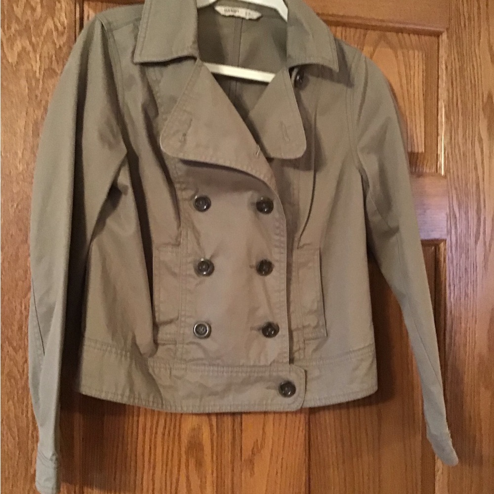 Old Navy Army Green double breasted jacket (unlined) SP